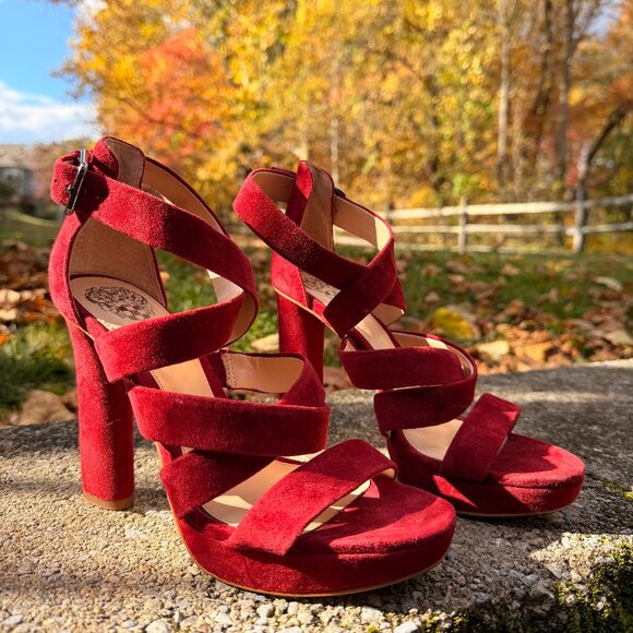 Vince Camuto Catyna Heeled Platform Sandal - Picture 2 of 7